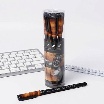 Ручка с колпачком и нанесением soft-touch The king, 0,7 мм, шариковая, паста синяя цена за 1 шт