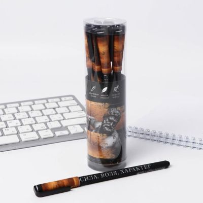 Ручка с колпачком и нанесением soft-touch The king, 0,7 мм, шариковая, паста синяя цена за 1 шт