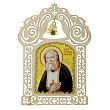 Икона в авто с колокольчиком "Серафим Саровский" на клеящейся основе