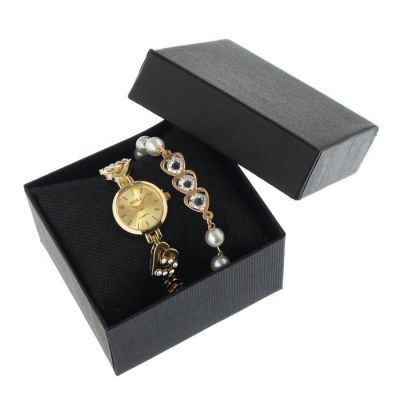 Подарочный набор 2 в 1 "Майоми": наручные часы d=2.5 см, браслет