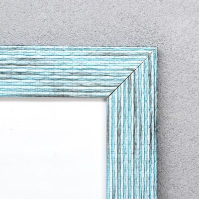 Фоторамка пластик 30х40 см "Плетение оттенки синего" 45х35 см