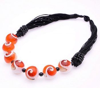 Колье Муранское стекло "Доната" арт.П3132