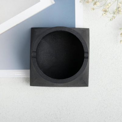 Пепельница "Моно",черная, бетон 11,4*7,1
