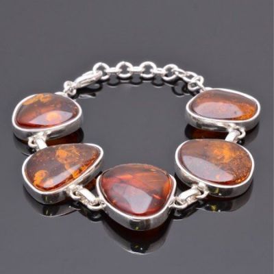 Браслет Янтарь "Осеннее танго" арт.ЯК-1410