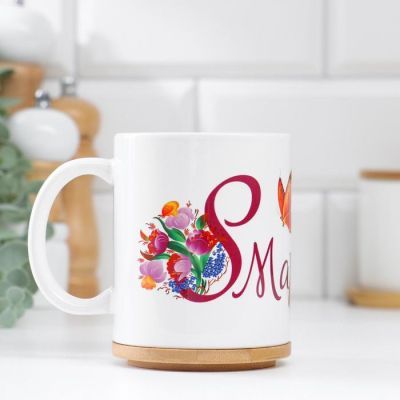 Кружка "8 марта" девушка, c нанесением