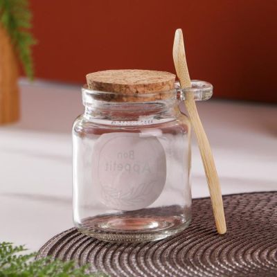 Банка для хранения с ложкой "Bon appetit", 300 мл