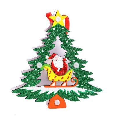 Световой декор на подвеске «Ёлка» 13×14×2 см