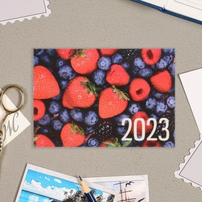 Карманный календарь "Фрукты" 2023 год, 7х10 см, МИКС