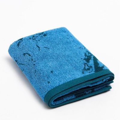 Полотенце именное махровое Этель "Андрей" синий, 50х90см, 100% хлопок, 420гр/м2