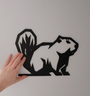 Настенное декоративное панно "Бобрик"