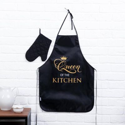Набор "Самой прекрасной" (кухонный фартук и прихватка)