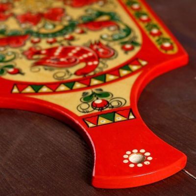 Доска разделочная «Фигурная», 18×0,8×31 см, борецкая роспись