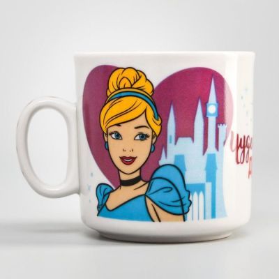 Набор посуды «Мечтай!», 4 предмета: кружка 200 мл, миска d=14 см, тарелка d=16,5 см, коврик в подарочной упаковке Принцессы Дисней