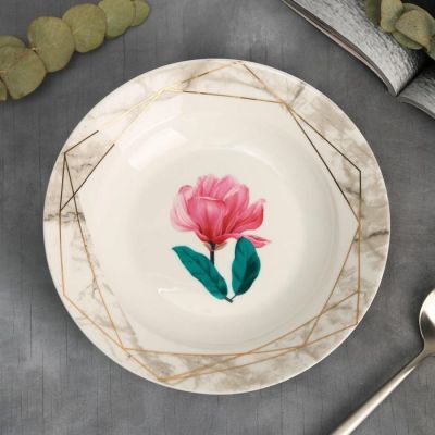 Глубокая тарелка "Цветы", 20 см