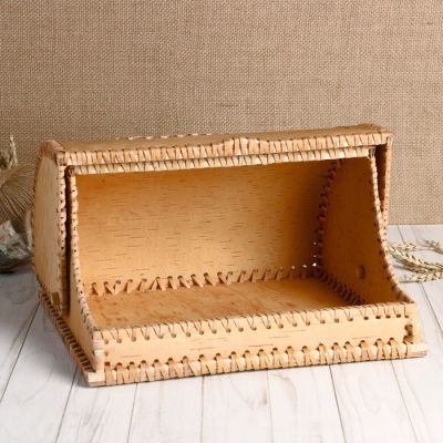 Хлебница «Натуральная», 27×22×14 см, береста