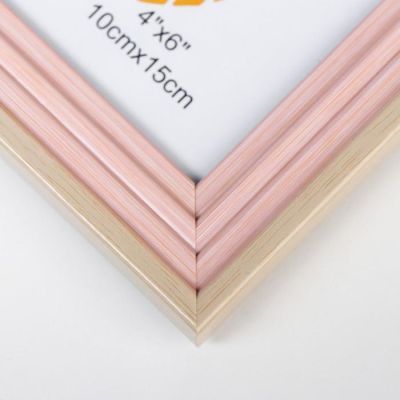 Фоторамка пластик 10х15 см "Лестница, розовая джинса" 19х14 см