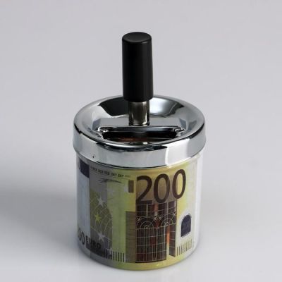 Пепельница бездымная " ЕВРО", 7х11.5 см, микс