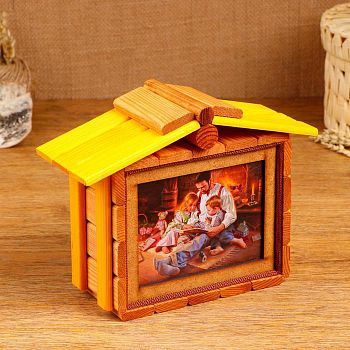 Копилка "Дом", 16 х 17 см, микс