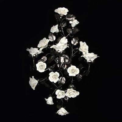 Бра на три лампы "Розы", хром