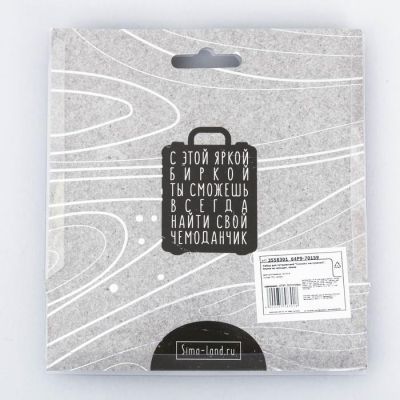 Дорожный набор «Сочного настроения»: багажная бирка, замок