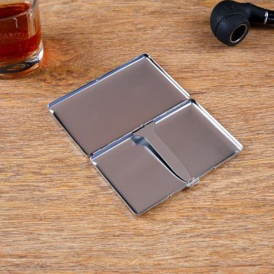 Портсигар "Лерой", на 10 сигарет, хром