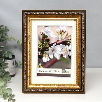 Фоторамка пластик 306-1137-7 15х21 см