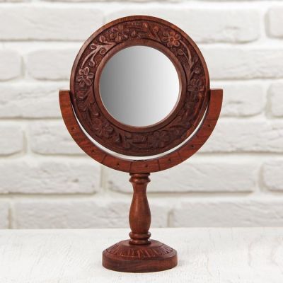 Зеркало дерево "Резное" 8,5х17х27 см