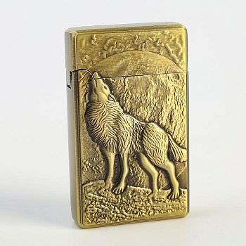 Зажигалка газовая "Волк", пьезо, 5,5x3,5 см