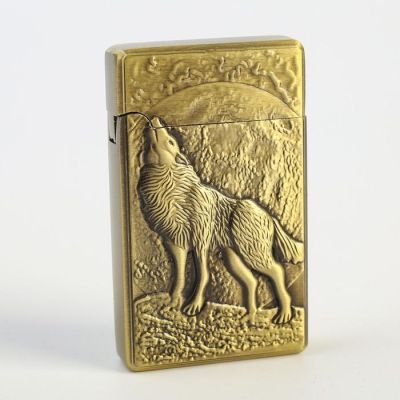 Зажигалка газовая "Волк", пьезо, 5,5x3,5 см