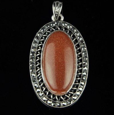 Подвеска Авантюрин "Магдалена" арт.пНАВ-1155