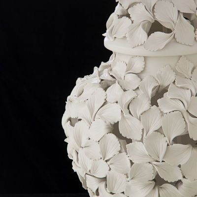 Лампа "Россыпь лепестков" белая