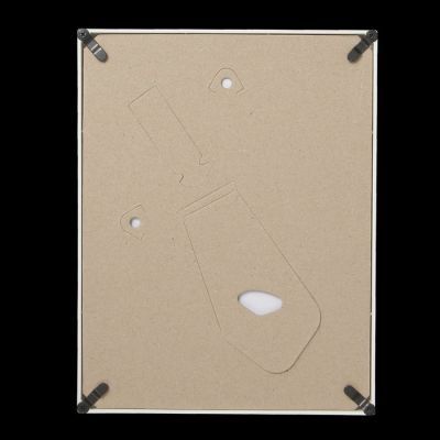 Фоторамка пластик L-5 15х21 см, белый, с небьющимся стеклом