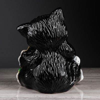 Копилка "Кот с птичкой", покрытие лак, разноцветная, 24 см