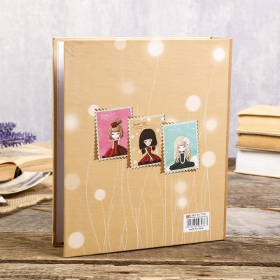 Фотоальбом на 80 фото 10х15 см "Девочка с цветком" в коробке МИКС 23х19х5,2