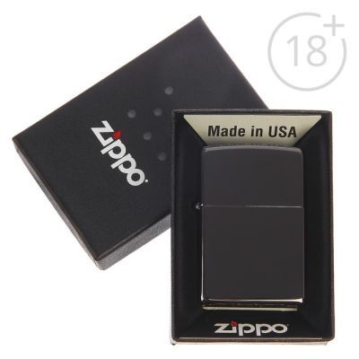 Зажигалка ZIPPO 24756 Classic с покрытием Ebony