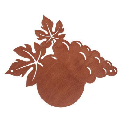 Подставка под вино и бокалы "Виноград"