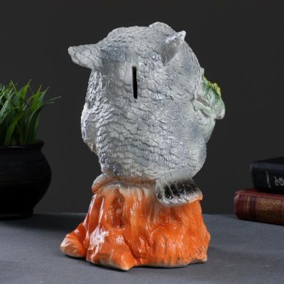 Копилка "Филин с цветами" 18х16х25см