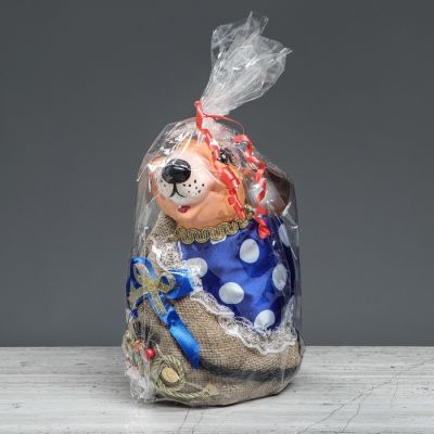 Копилка декор "Крыса на мешке", 22 см, микс