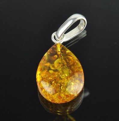 Кулон Янтарь "Золотой дождь" арт.ЯК-545
