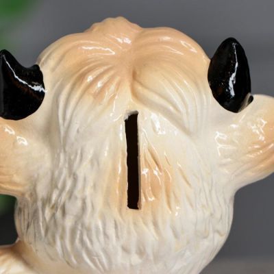 Копилка "Бычок", светлый, 16 см, микс