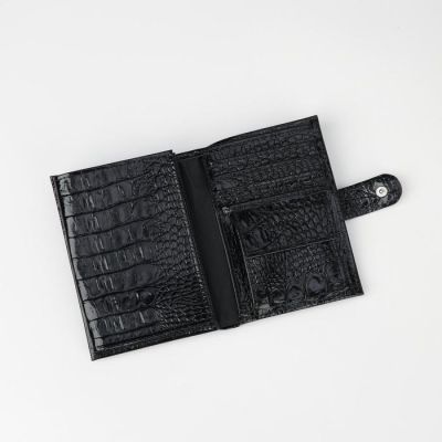 Портмоне (муж/жен) 3 в1, отдел для купюр, для карт, для монет, отдел для автодокументов+паспорта, цвет чёрный