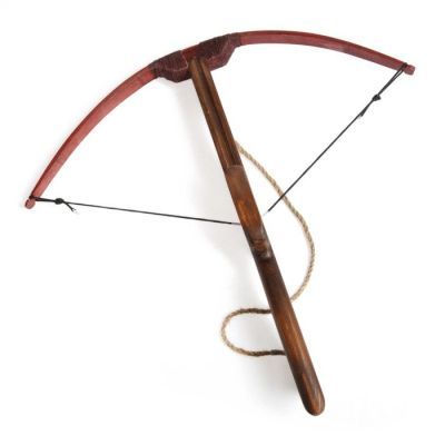 Сувенирное деревянное оружие "Арбалет", взрослый, коричневый, массив ясеня, 70 см