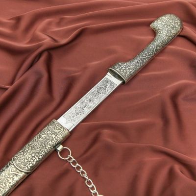 Шашка сувенирная "Шамиль" мельхиор