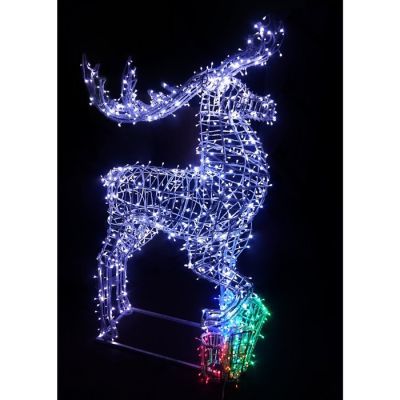 Светодиодная фигура «Северный олень», 90 × 135 × 35 см, 60 Вт, 220 В