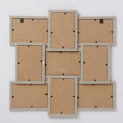 Фоторамка 47х47 см на 9 фото 10х15 см  бронза