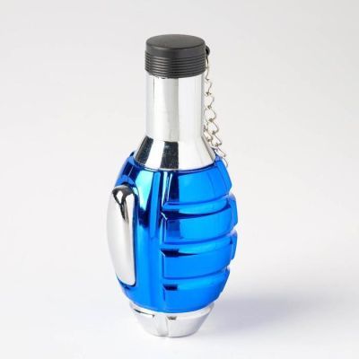 Зажигалка газовая "Граната", пьезо, 11х5х5 см, синяя