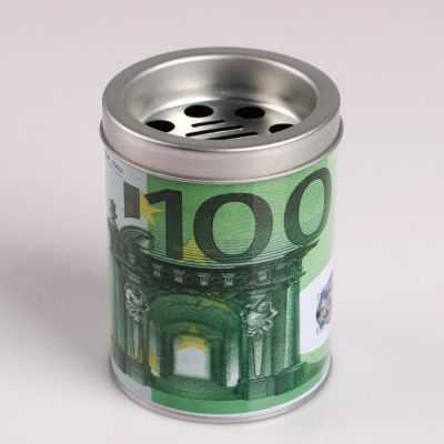 Пепельница "Euro" 7.7х10.2 см, микс