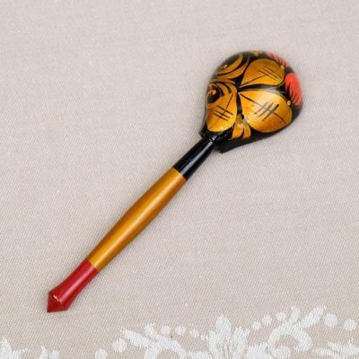 Сахарница«Ягодка», с ложкой, 12×13 см, хохлома