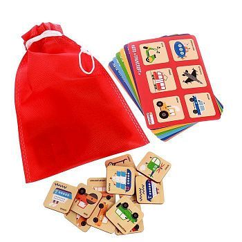 Лото «Транспорт» 42 фишки, 7 карточек: 22,5 × 13,5 × 5 см