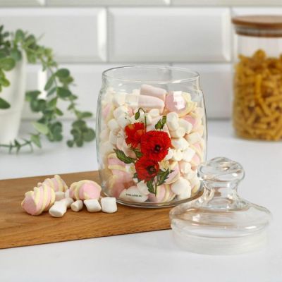 Банка со стеклянной крышкой "Мак", 900 мл